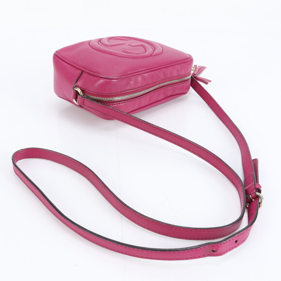 Gucci Soho Small Disco 308364 Leather Shoulder/Crossbody Bag with Tassel, Wom... - Picture 2 of 9